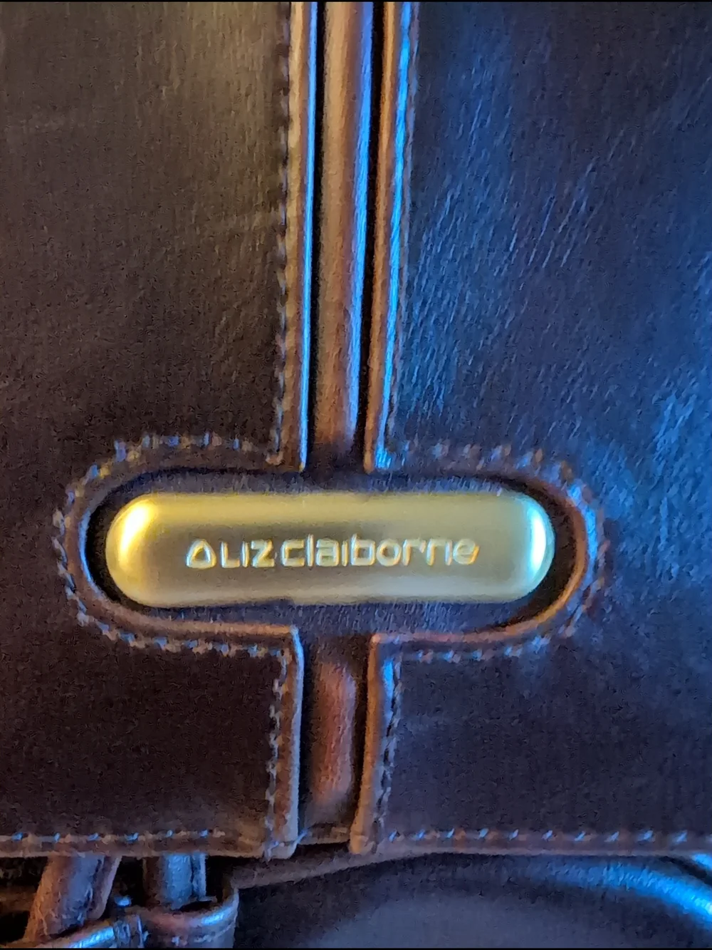 Liz Claiborne Women's Dark Brown Leather Backpack